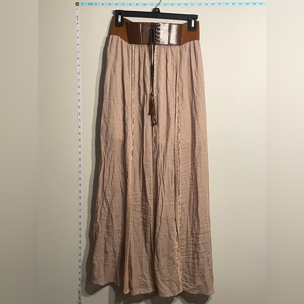 *SOLD* ON DEPOP Altar'd State Brown Maxi Bohemian Skirt